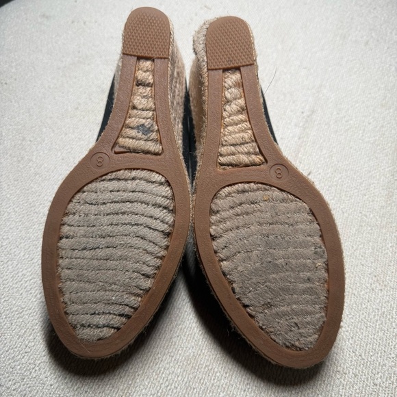 J. Crew Black and Tan Wedge Espadrilles - Picture 4 of 7